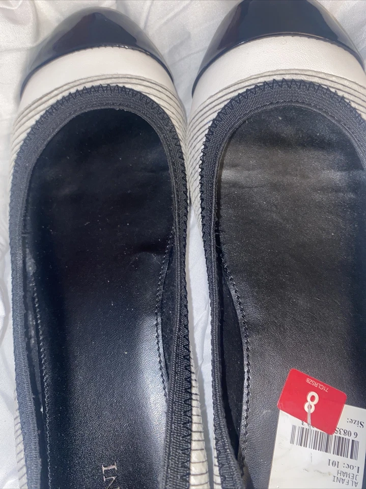 НОВЫЙ БЕЗ КОРОБКИ ALFANI JEMAH ЗАКРЫТЫЙ НОСОК БАЛЕТКИ ТУФЛИ ЧЕРНЫЕ ЖЕНСКИЕ 8 М - Изображение 4 из 4