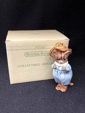 BEATRIX POTTER "TOM KITTEN" 1993 SCHMID COLLECTIBLE ORNAMENT CAT BLUE HAT