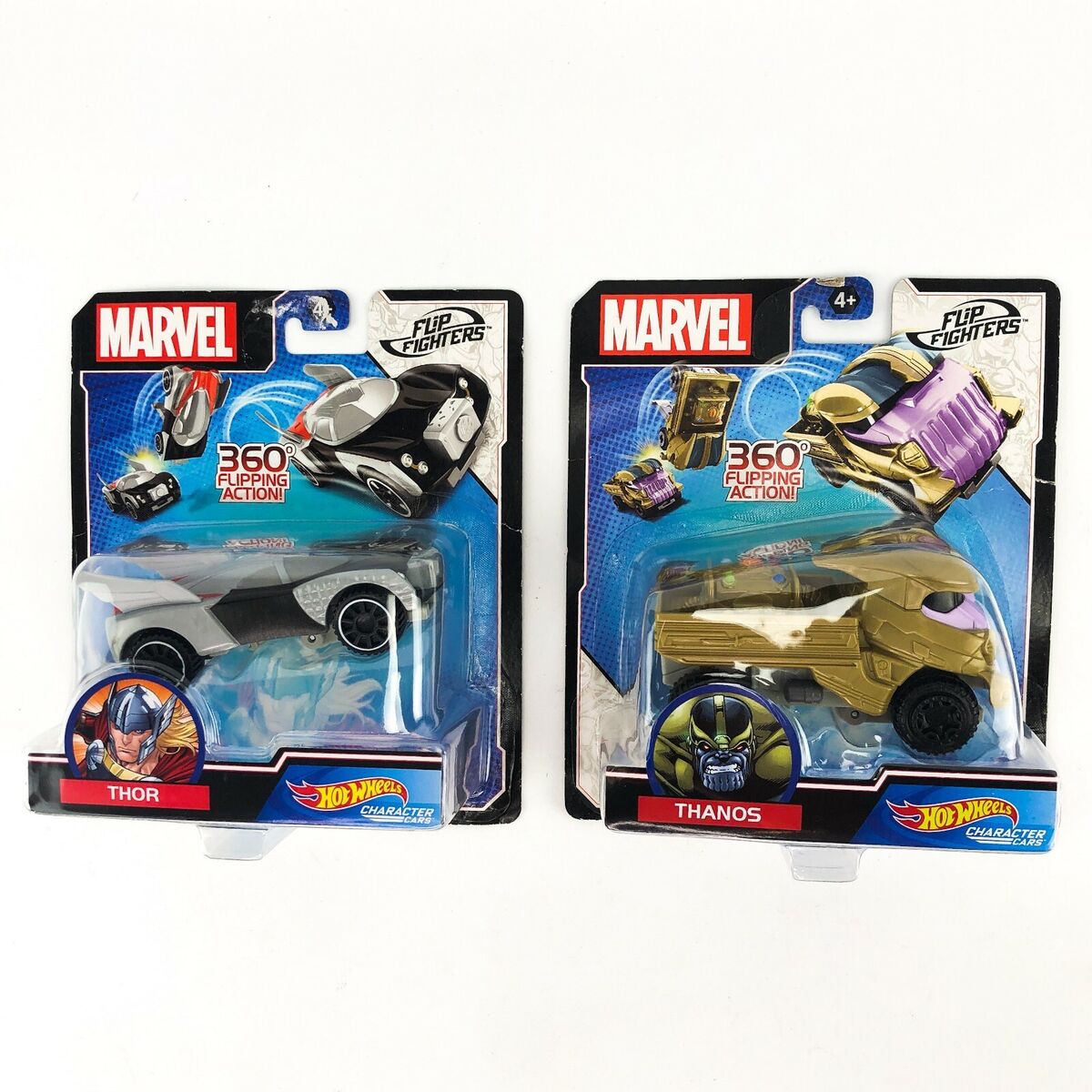 Hot Wheels Marvel Flip Fighters Thanos Avengers Crash Car 11cm