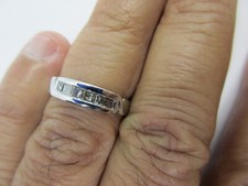 14K Gold Diamond Wedding Band Diamond 3/4 Carat F-SI1  2.90 Grams Value 4,750