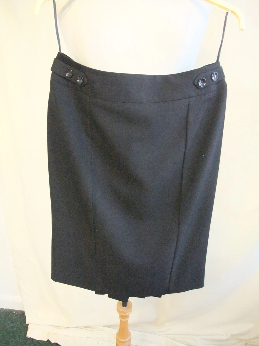 Ladies Skirt Debenhams UK 10, black formal, length 25u0026#034;, lined, small  pleats 0598 | eBay