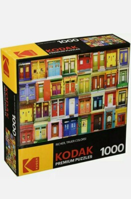 New Kodak Colorful Montreal Doors 1000 Piece Jigsaw Puzzle 27in x 20in