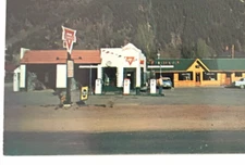 Conoco Gas Station Grocery Motel Gift Shop Triangle Square Silverton CO Postcard