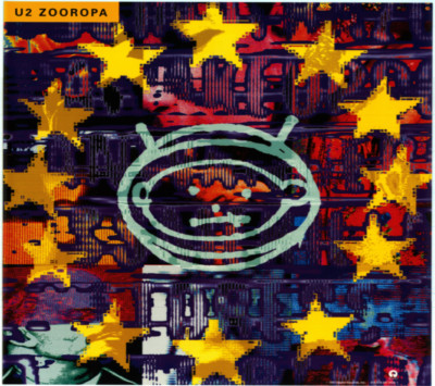 U2 Zooropa 1993 Vintage Original Official Album Promotional Poster