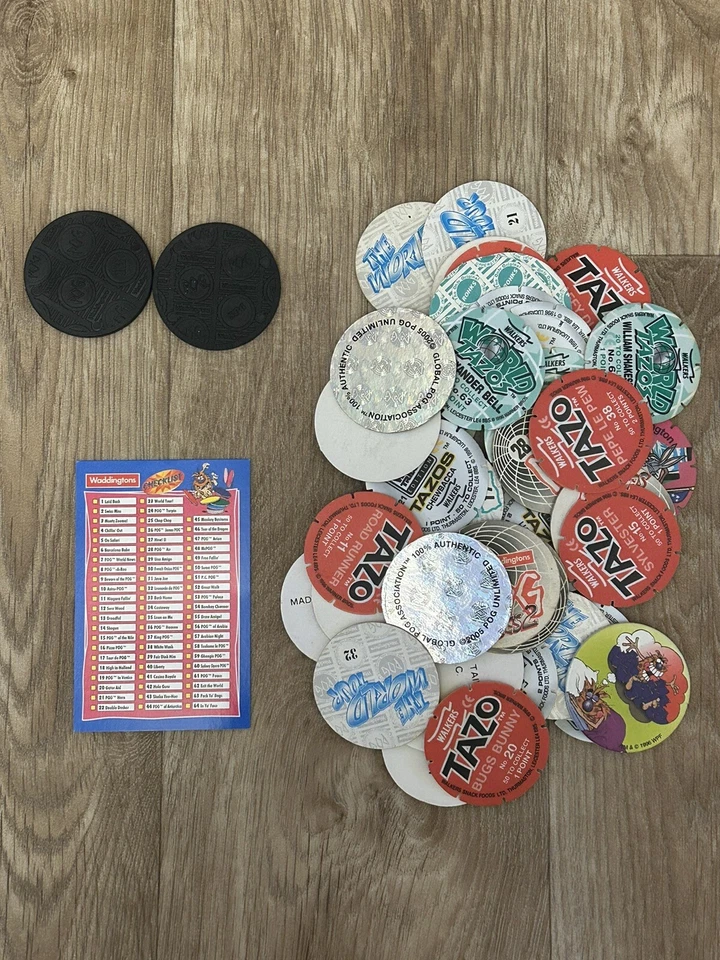 POG bundle x50 +2 Slammers Mix Series 1,2, World Tour WPF Rules Tazo Retro Gift  - Image 2 of 4