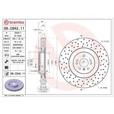 2x Brembo Scheibenbremse vorne A1644210712 | 26113559 2x Brembo Scheibenbremse vorne A1644210712 | 26113559