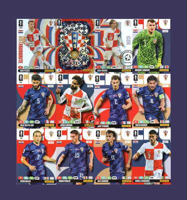 【激レア】Panini Bomberini サッカーフィギュア全36体セット Croatia - Panini Adrenalyn XL FIFA World Cup 2026 | eBay