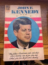 John F. Kennedy #1 (Dell Comics August-October 1964) JFK Comic In Good Condition