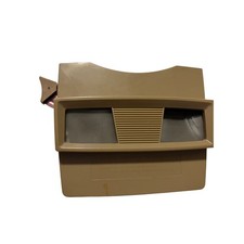 Vintage Sawyers View-Master Model G Tan 3D Viewer with 12 Reels Batman Oz Disney