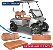 4PCS Golf Cart Diamond Seat Covers Kit, Front and Rear Seat Covers Fits C