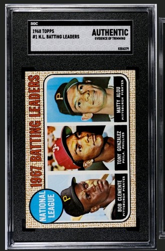 1968 National League 1967 Batting Leaders #1