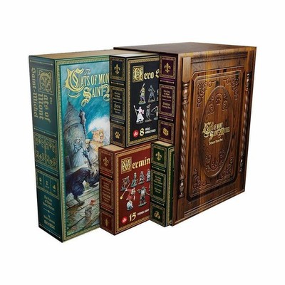 Raybox Games Cats of Mont Saint Michel Deluxe Set Postkarte Topografisch