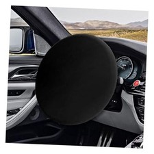 Car Steering Wheel Cover Sun Shade, Anti-Heat Steering Wheel Protector, Black