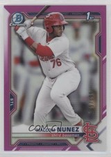 2021 Bowman Chrome Prospects Fuchsia Refractor /199 Malcom Nunez #BCP-226 0z95