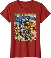 Types Of Italian Brainrot Meme Character Hand Drawn Ladies' Crewneck T-Shirt