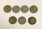 Kennedy Half Dollars 40% Silver Lot of 7 - 1967 (5) and a 1968 and 1969