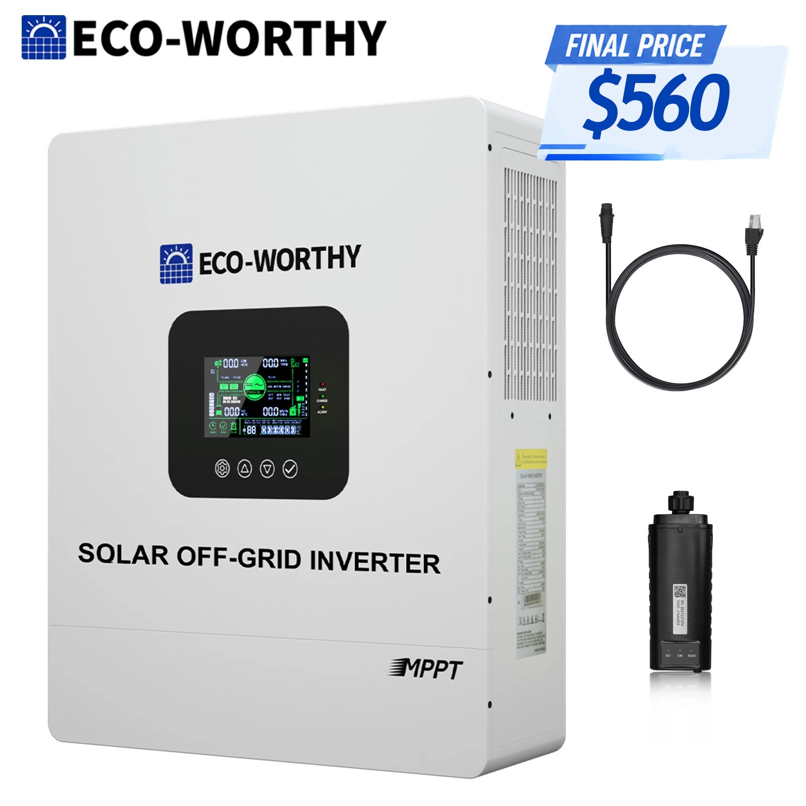 ECO-WORTHY 5kW 48V Split-Phase Inverter Review: 100A UL1741 Battery Charger