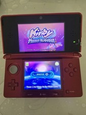 Nintendo 3DS Flame Red Console Bundle - 128GB - Games Installed - Region Free