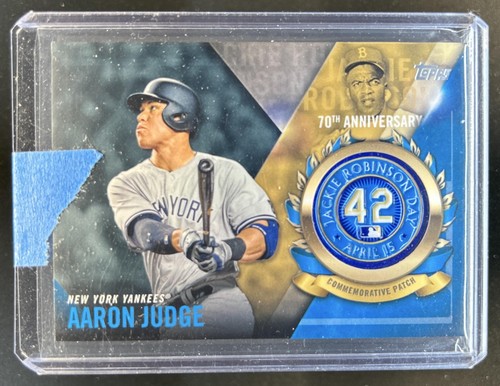 2017 Topps Aaron Judge Jackie Robinson Day Logo Patch RC #JRPC-AJU