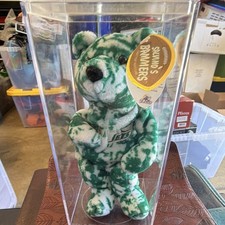 Salvino's Bammers New York Jets 12 Namath Plush Bear in Display Case 1997