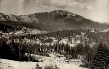 RPPC View Postavaru Massif Brasov Romania vintage postcard u139