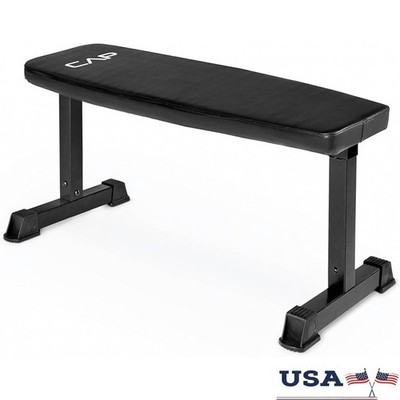 Durable Flat Weight Bench Home Gym Strength Training Resistance Workouts New
