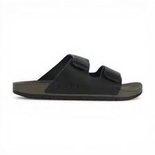 Reef Men's Ojai Two Bar Brown Leather Slides CJ5525