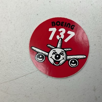 Boeing 737 Aircraft 3'' Sticker Decal Label