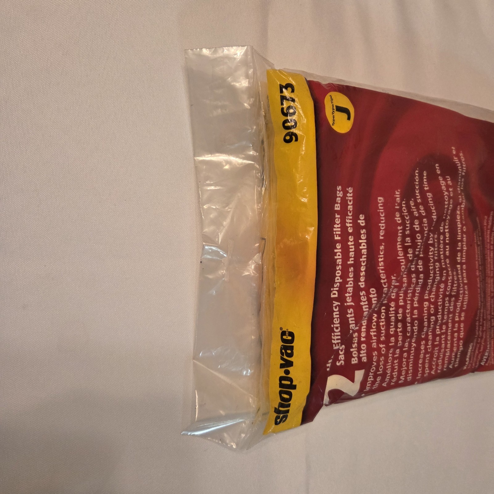 Shop-Vac Type J Paper Filter Bags for 15-22 Gallon Vacuums  90673 Pack Of 2