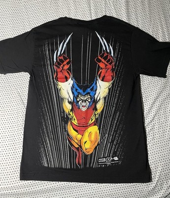 HUF Marvel Comics Wolverine T-Shirt Men's Size Small Short Sleeve Black