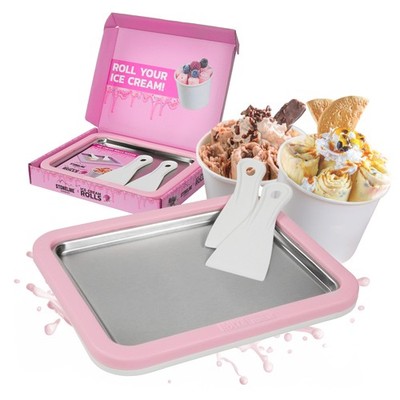 Ice Cream Rolls Maker Eisplatte für Hausgemachte Eiscreme | Rosé