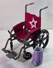  Excellent American Girl Doll Wheelchair  Cast Red for 18" dolls