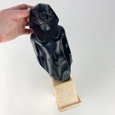 Vintage Alva Studios Louvre Reproduction Sculpture Egyptian Pharaoh Amenemhat