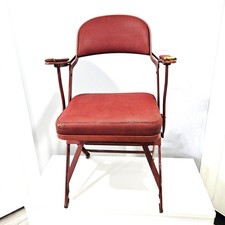 Vintage Philadelphia Spectrum Metal Seat Folding Chair 70s 80s 76ers Flyers