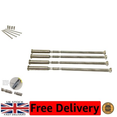 Universal M3 Türgriffschrauben - 4-teiliges Nickel Set für einfache Montage
