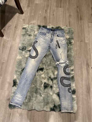 Amiri jeans Snake Art Patch MX1 | eBay