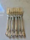 8 Towle Sterling Silver Old Master Salad Fork  27.4 Grams Each