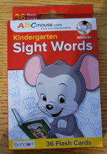 Kindergarten Sight Words Flash Cards