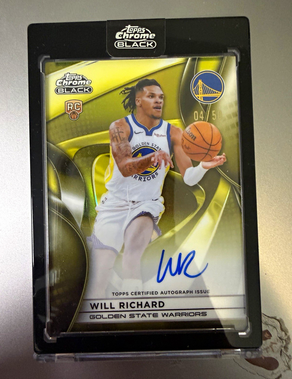 2025-26 Topps Chrome Will Richard RC Auto Autograph Issue Rookies Gold /50