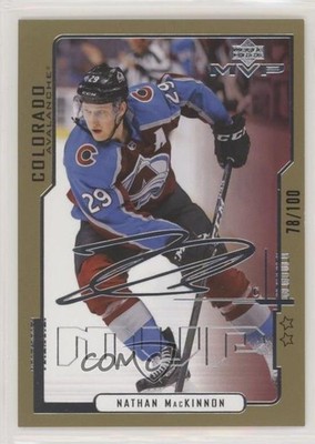 2020-21 Upper Deck MVP 20th Anniversary 2nd Star 78/100 Nathan MacKinnon #3 zy1