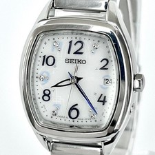 SEIKO Ladies Wristwatch Working Radio Solar Polished SEIKO Excellent Condition W