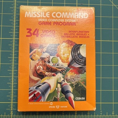 Atari 2600 Missile Command Cx2638 Sealed, no shrink wrap, Vintage Game