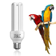 GlowUp 23W UVB Bulb for Bird, UVB 2.4 Compact Fluorescent Light Bulb E26 Bird...