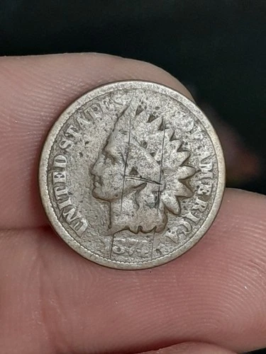 1874 Indian Head Cent #1 (Scrached)