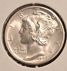 1942-D Mercury Dime Uncirculated Silver 10C Denver Mint