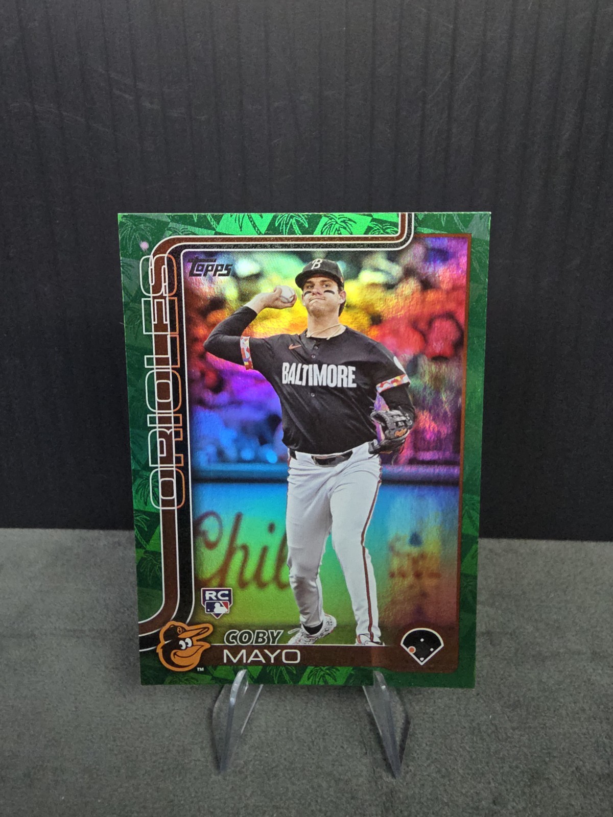 2025 Topps Series 1 - Coby Mayo #20 Spring Training Green Foilboard /99 (RC)