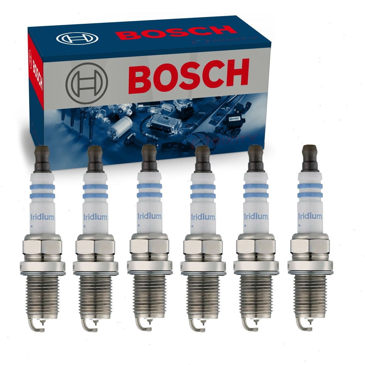 6 pc Bosch Double Iridium Spark Plugs for 1982 Ford Granada 3.8L V6 Ignition bg