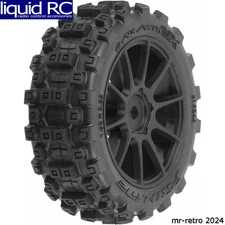 Pro-Line 1024610 Badlands MX 1.9 All-Terrain Buggy Tires 4 Mounted on Mach-10