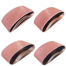 20 PCS 4 inch x 21 inch Abrasive Sanding Belts - 5 Each of 40 80 120 240 Grit...