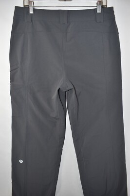 Lululemon Side Leg Zipper Zip Pocket Pants Mens Size 34 Gray Meas